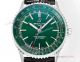 Swiss Grade A Copy Breitling Navitimer New 41 Green Dial Black Alligator leather Watch (2)_th.jpg